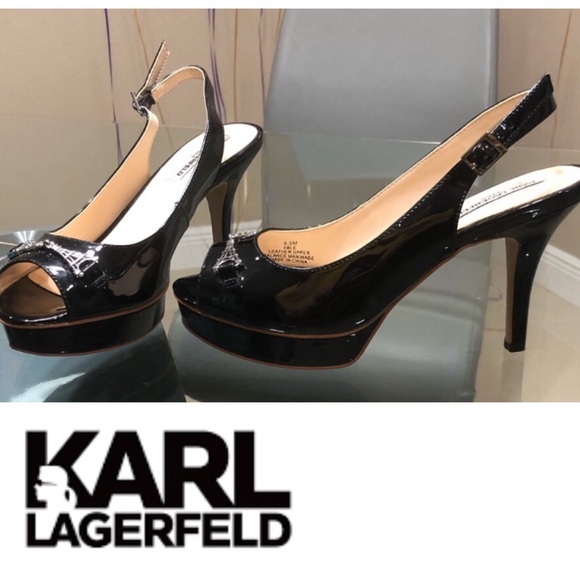 Karl Lagerfeld Shoes - Karl Lagerfeld black heels size 6.5